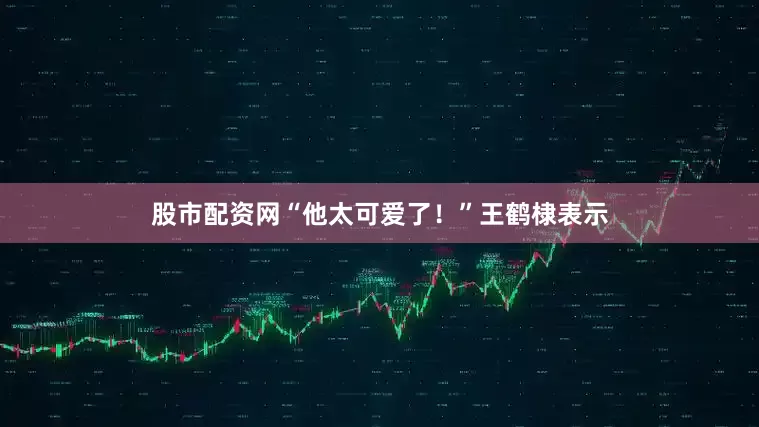 股市配资网“他太可爱了！”王鹤棣表示